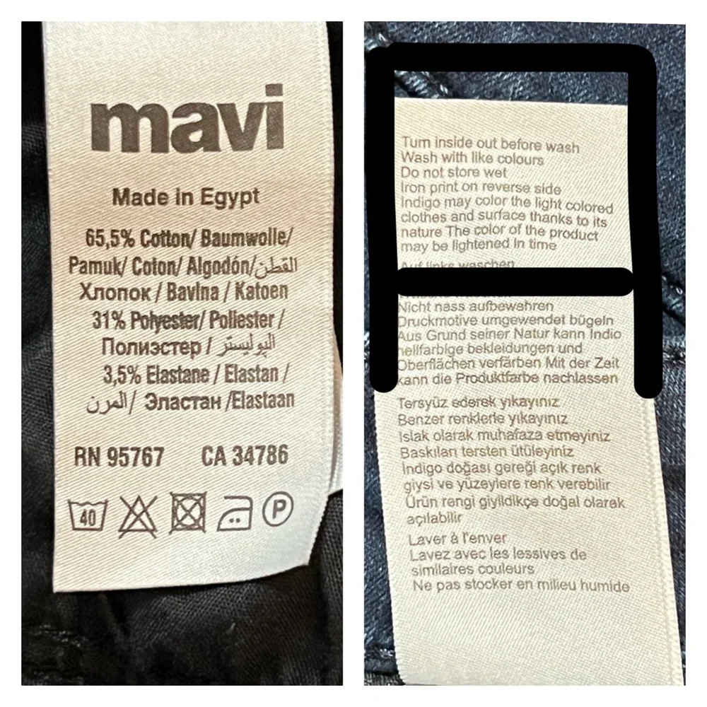 Mavi Jeans Co. Alexa‎ Mid Rise Skinny Leg Slimming Effect Color Dark Shanti - Picture 3 of 12